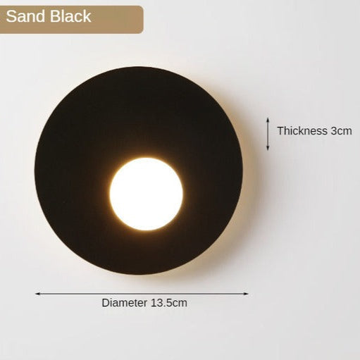 Applique murale design LED en métal rond Levy - vue 7 sur 8