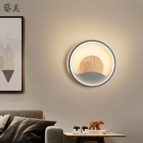 Applique murale design LED ronde avec anneau lumineux Globe - vue 4 sur 9