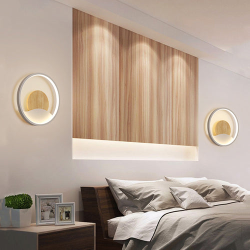 Applique murale design LED ronde avec anneau lumineux Globe - vue 6 sur 9