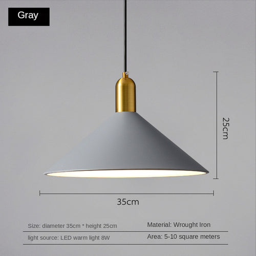 Suspension moderne LED avec abat-jour plat Sidonia - vue 12 sur 14