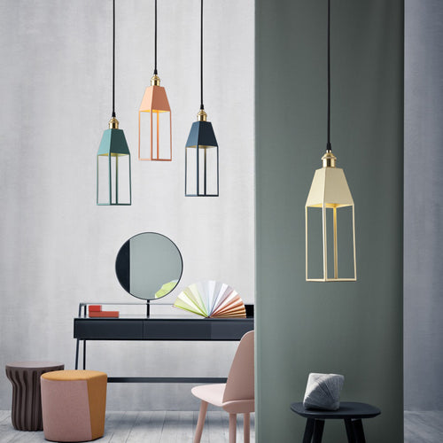 Suspension design en métal coloré Colemann