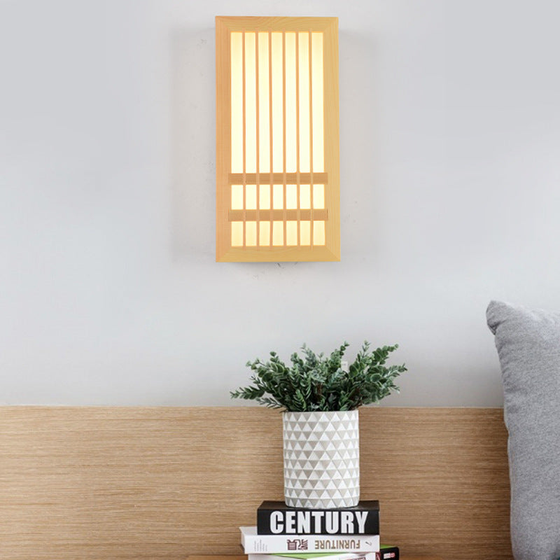 Applique murale moderne LED rectangulaire style japonais Pastor - vue 3 sur 7