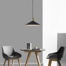 Suspension moderne LED avec abat-jour plat Sidonia