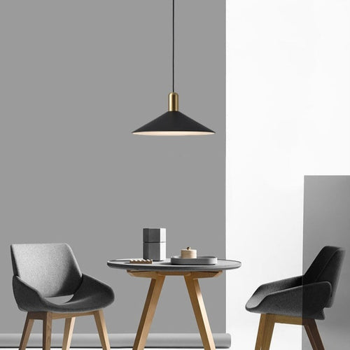 Suspension moderne LED avec abat-jour plat Sidonia - vue 9 sur 14