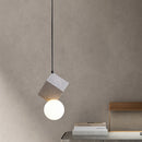 Suspension moderne LED en bloc de résine Wayne