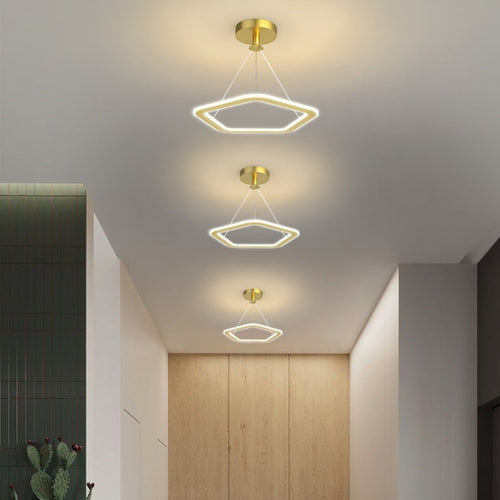 Lustre design LED avec formes irrégulières et originales Cyriac - vue 5 sur 24