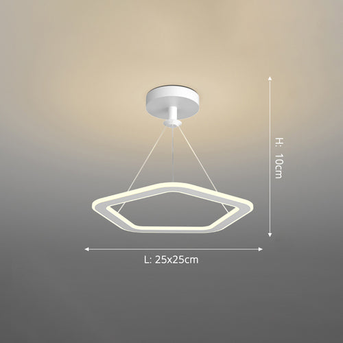Lustre design LED avec formes irrégulières et originales Cyriac - vue 18 sur 24