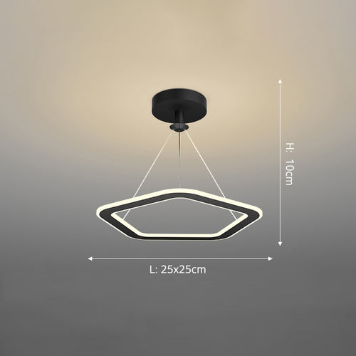 Lustre design LED avec formes irrégulières et originales Cyriac - vue 21 sur 24