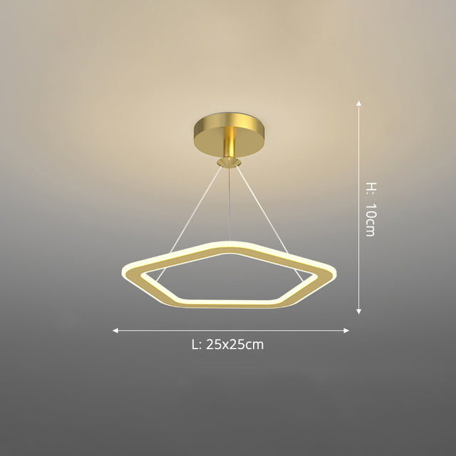 Lustre design LED avec formes irrégulières et originales Cyriac
