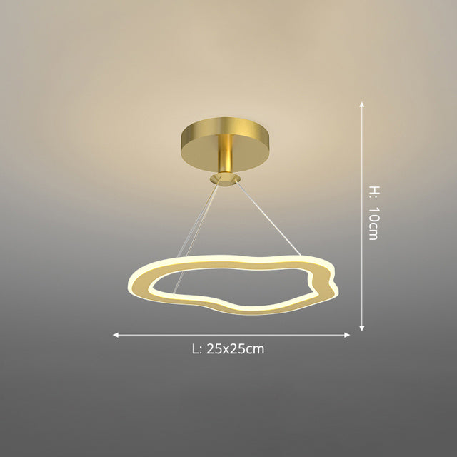Lustre design LED avec formes irrégulières et originales Cyriac