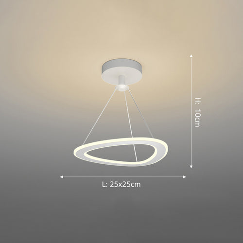 Lustre design LED avec formes irrégulières et originales Cyriac - vue 12 sur 24