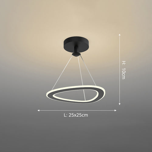 Lustre design LED avec formes irrégulières et originales Cyriac - vue 24 sur 24