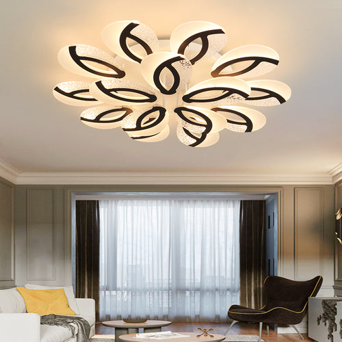 Plafonnier moderne LED en forme de fleur acrylique Jalen