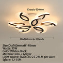 Plafonnier moderne LED en forme de fleur acrylique Jalen