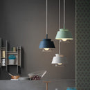 Suspension moderne avec double abat-jours en verre et métal Delcio