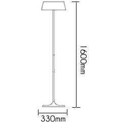 Lampadaire design moderne avec abat-jour Luxe - vue 4 sur 6