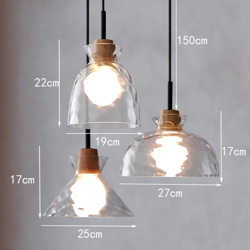 Lustre moderne avec abat-jour en verre Dante - vue 15 sur 15