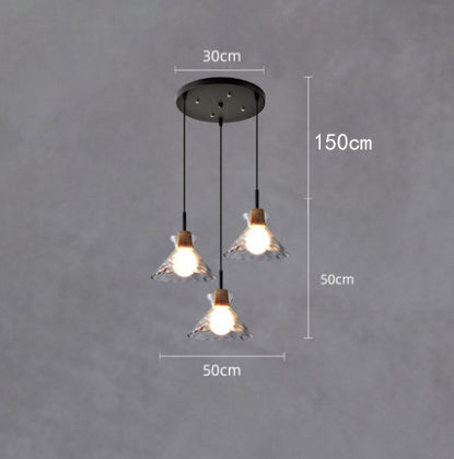 Lustre moderne avec abat-jour en verre Dante - vue 11 sur 15