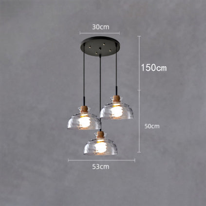 Lustre moderne avec abat-jour en verre Dante - vue 10 sur 15