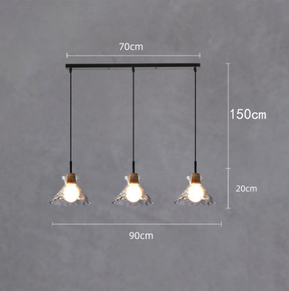 Lustre moderne avec abat-jour en verre Dante - vue 12 sur 15