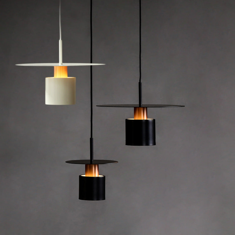 Suspension design avec abat-jour cylindrique Roscot - vue 3 sur 6