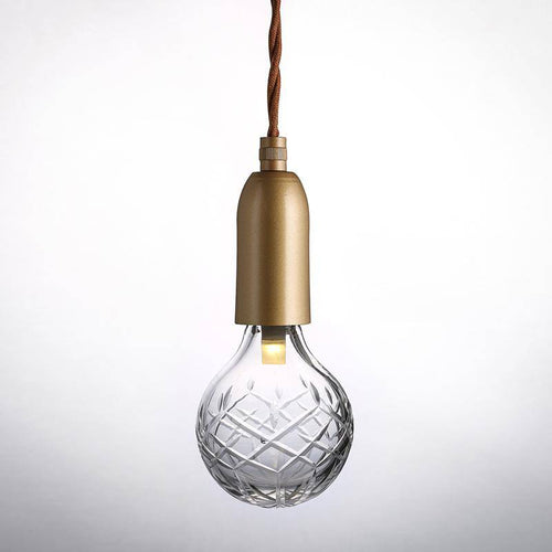 Suspension LED doré Loft Rétro - vue 3 sur 4