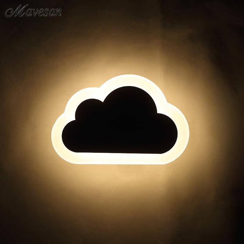Applique murale LED enfant en forme de nuage - vue 2 sur 7