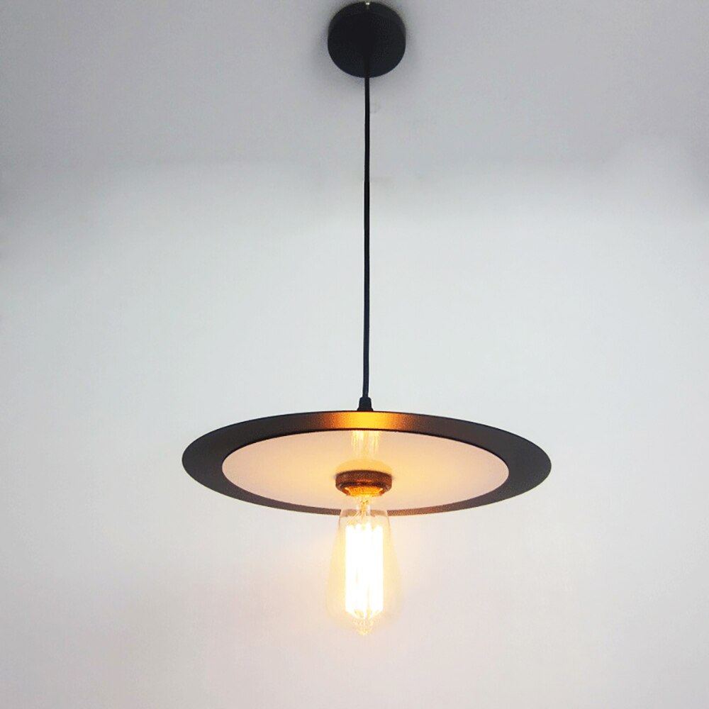 Suspension industrielle avec abat-jour circulaire et plat Oxaly - vue 3 sur 3