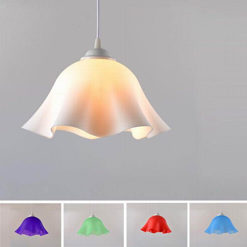 Suspension rétro LED avec abat-jour coloré style hang - vue 4 sur 3
