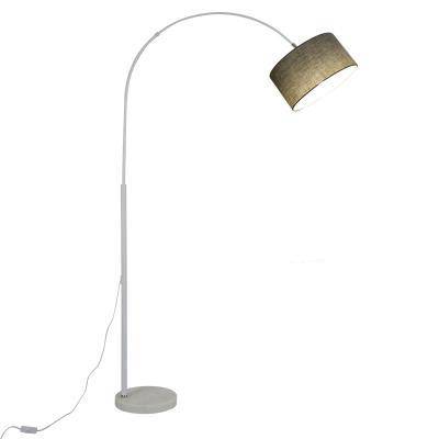 Lampadaire design avec abat-jour en tissu suspendu - vue 8 sur 10