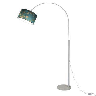 Lampadaire design avec abat-jour en tissu suspendu - vue 10 sur 10