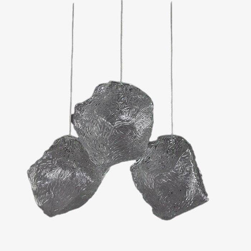 Suspension design LED en forme de pierre cristal Light