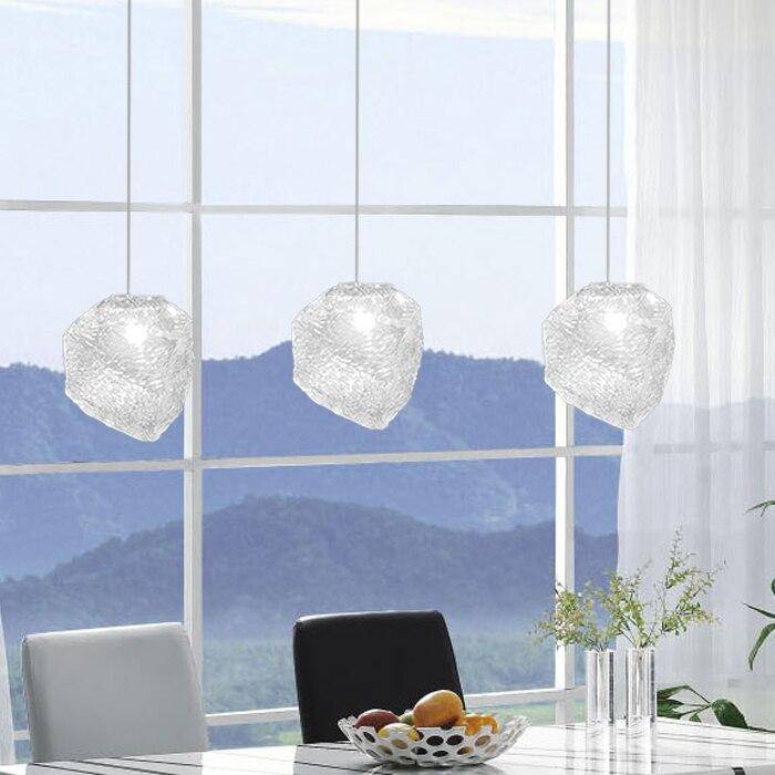 Suspension design LED en forme de pierre cristal Light - vue 4 sur 6