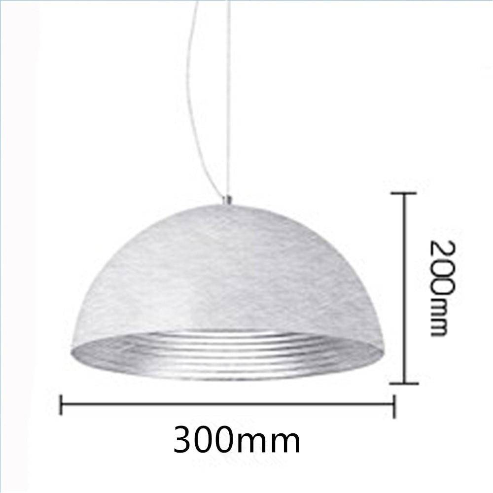 Suspension design LED avec abat-jour arrondi en métal style Island - vue 5 sur 7
