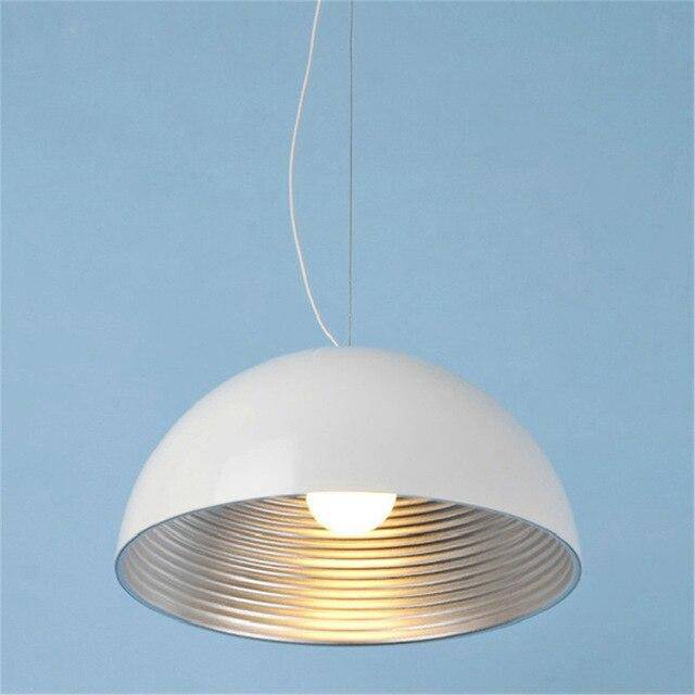Suspension design LED avec abat-jour arrondi en métal style Island - vue 6 sur 7