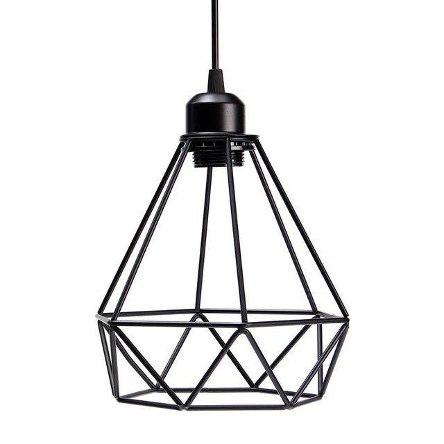Suspension cage en métal industriel triangle