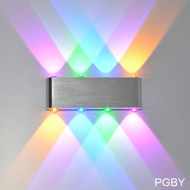Applique chromé avec LED de couleur Sconce