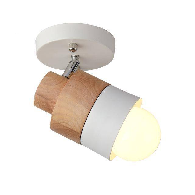 Spot dirigeable à LED avec bois