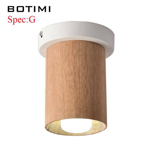 Spot dirigeable à LED avec bois