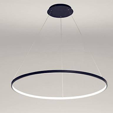 Lustre LED cercle suspendu design 80cm - vue 4 sur 6