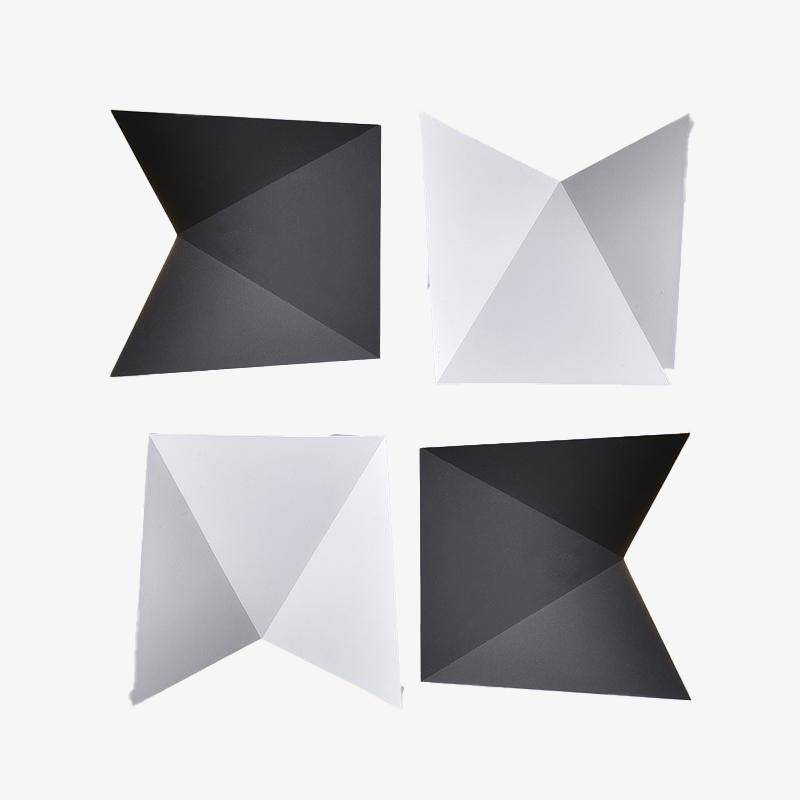 Applique murale LED design Solfart (noir ou blanc)