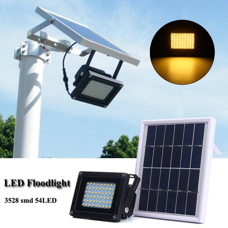 Projecteur extérieur solaire 54 LEDs Sensor - vue 3 sur 3