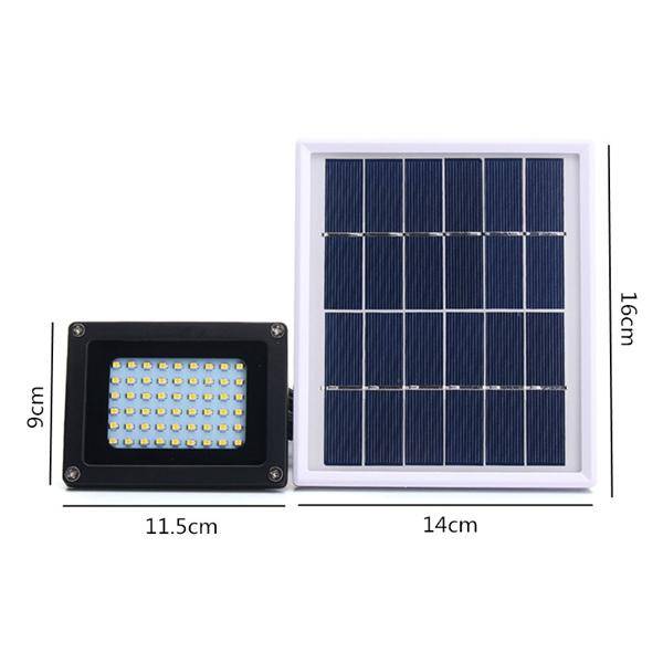 Projecteur extérieur solaire 54 LEDs Sensor - vue 4 sur 3