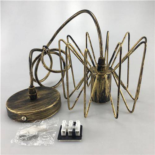 Suspension design dorée à LED ajustable Classic Retro - vue 7 sur 7