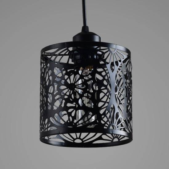 Suspension en cône Nordic Art Retro noir