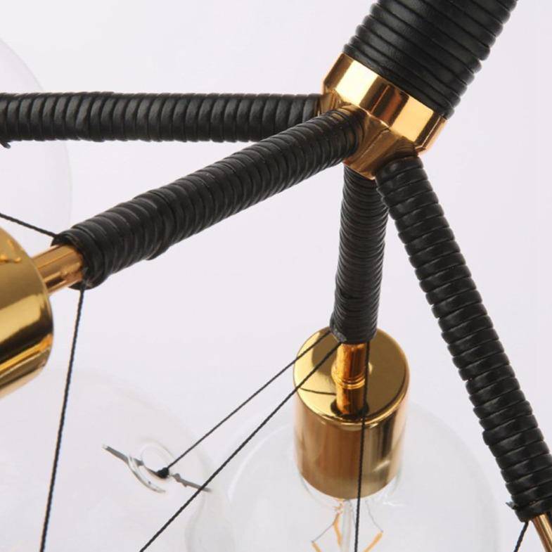 Lustre design avec bulles en verre Modern - vue 10 sur 11
