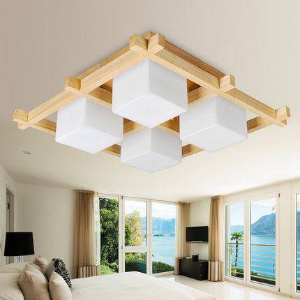 Plafonnier en bois style Korean - vue 3 sur 3