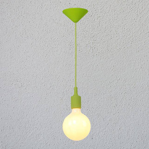 Coloured cord pendant light with bulb tea shop - vue 4 sur 10