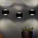 Applique murale à LED carré Noir