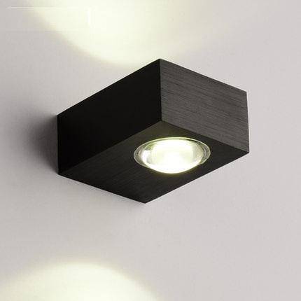 Applique murale à LED carré Noir - vue 3 sur 3